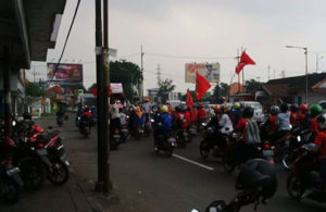Massa Buruh ke Disnaker Jatim