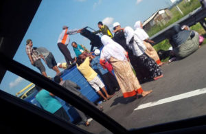 Terguling karena As Patah