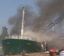 KM Kalimas Utama Terbakar