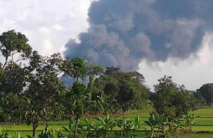 Asap terlihat di PIER Pasuruan