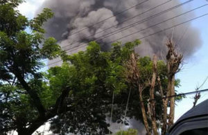 Kebakaran di Kawasan Wonorejo Pasuruan