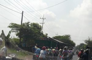 Konvoi Pelajar di Wonoayu Sidoarjo