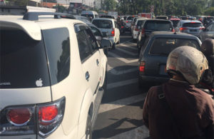 Kemacetan di Ahmad Yani