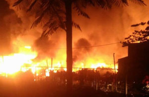 Gudang Barang Bekas Terbakar