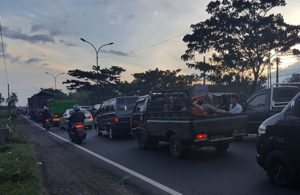 Macet di Purwodadi Akibat Kecelakaan