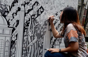 Tolak Golput dalam doodle art