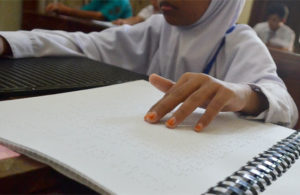 Siswa Tunanetra Ikuti USBN