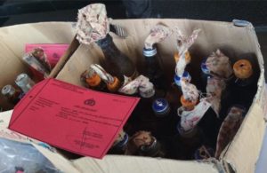 Barang Bukti Pembakaran Polsek Tambelangan