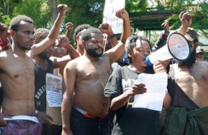 Aksi Unjuk Rasa Tak Berizin Mahasiswa Papua