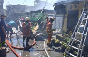 Kebakaran Belasan Rumah di Margorukun