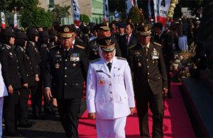 HUT Bhayangkara ke-73 di Surabaya