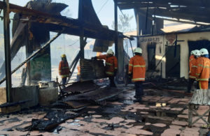 Pasar Beras Bendul Merisi Surabaya Terbakar