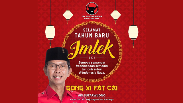 PDIP Surabaya Ajak Kader Ikut Bantu Masyarakat Tionghoa Semarakkan