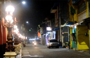 Warna-warni Jl. Panggung di Malam Hari