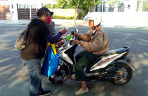 Bagi 950 Masker, Peduli Sesama ditengah Pandemi Covid-19
