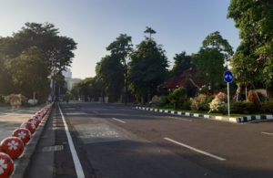 Lebaran di Masa Pandemi, Jalanan Kota Surabaya Sepi