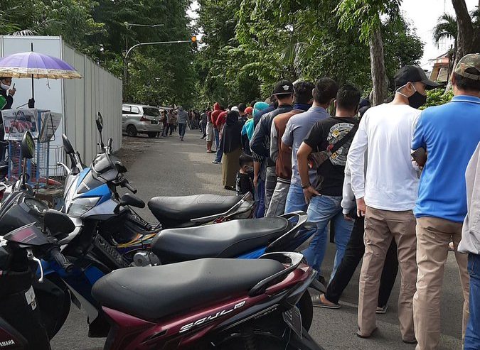 Antean rapid test di Manukan