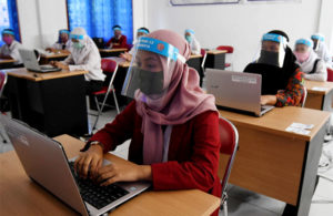 Simulasi Belajar di Kelas New Normal