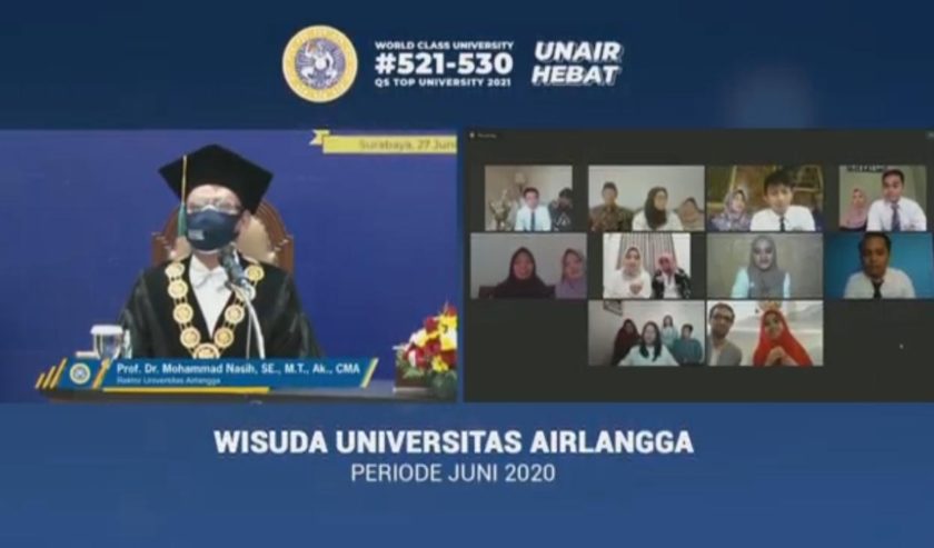 Hari Ini Ratusan Mahasiswa Unair Diwisuda Online Suara Surabaya