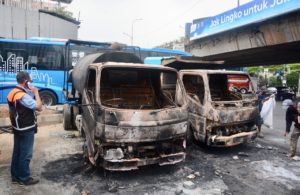 Kondisi Jakarta Pasca Ricuh Demo Tolak Omnibus Law