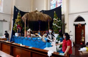 Persiapan Misa Natal Di Gereja Kelahiran Santa Perawan Maria