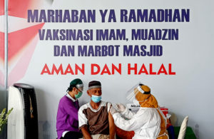 Jelang Ramadhan, Giliran Marbot Divaksinasi