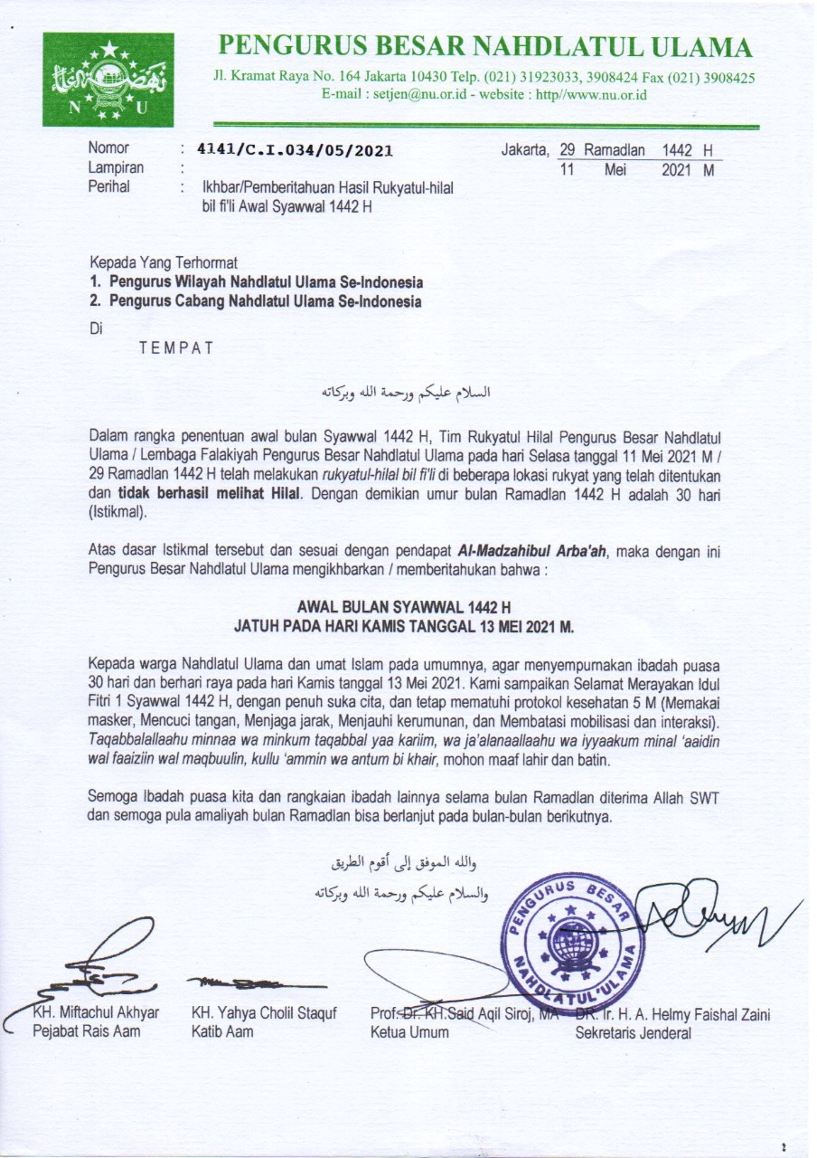 surat-penetapan-idulfitri-pbnu