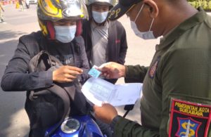 Penyekatan Sekaligus Pemeriksaan Pengendara Motor