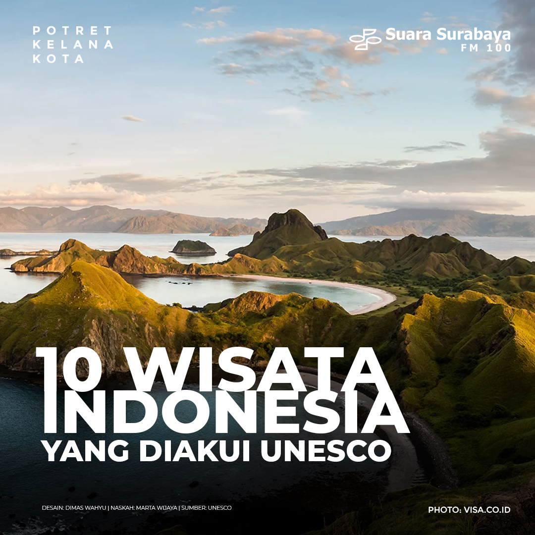 10 Wisata Indonesia Yang Diakui Unesco