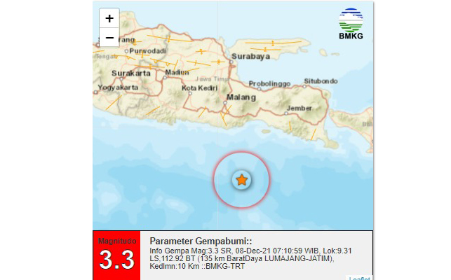 Gempa bumi hari ini 21 mei 2021