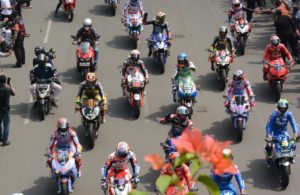 Parade MotoGP dari Istana Merdeka ke Bundaran Hotel Indonesia