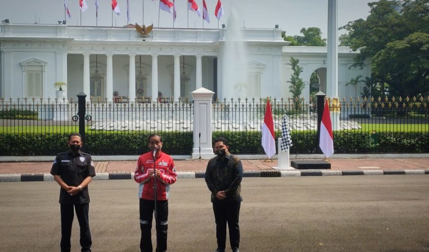 Jokowi, Presiden, Parade, Parade Bareng Pebalap MotoGP, MotoGP