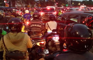 Kemacetan di Jalan Ahmad Yani