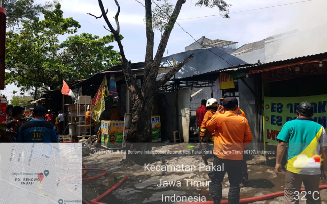 14.16: Info #kebakaran di Pondok Benowo Indah, Dua Orang Terluka