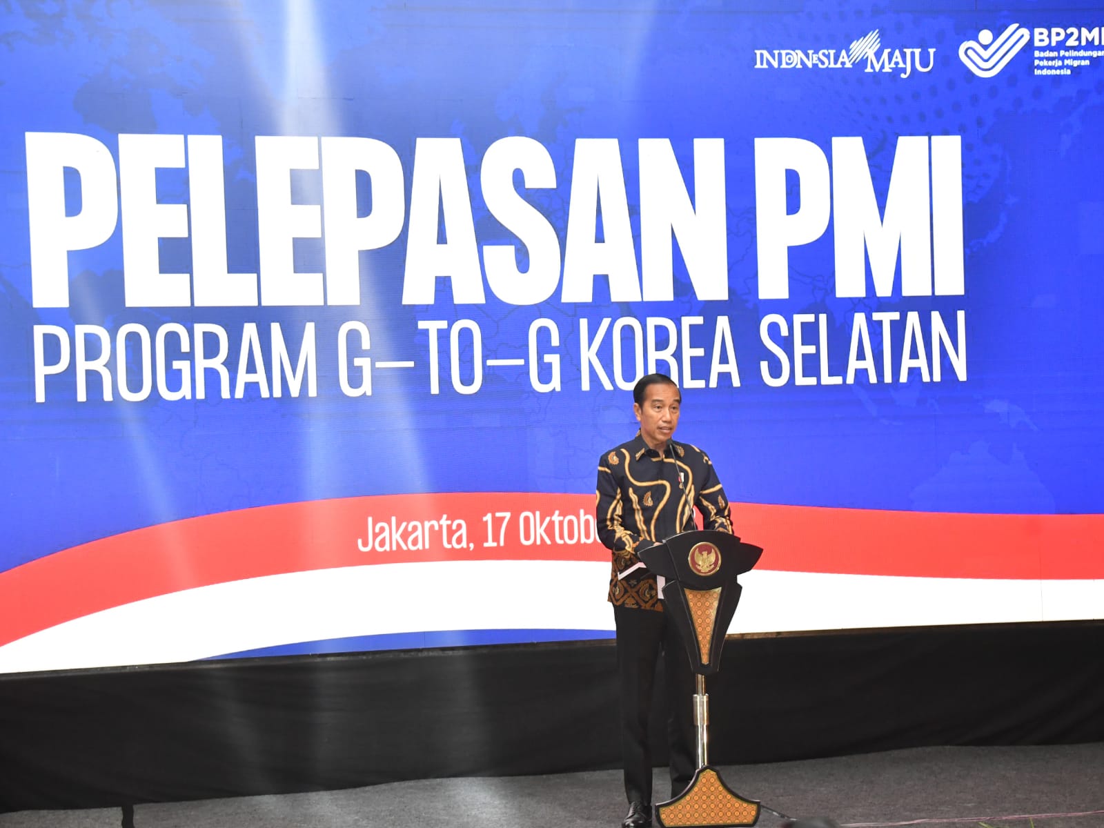 Presiden Lepas Pekerja Migran dengan Skema G to G ke Korea Selatan