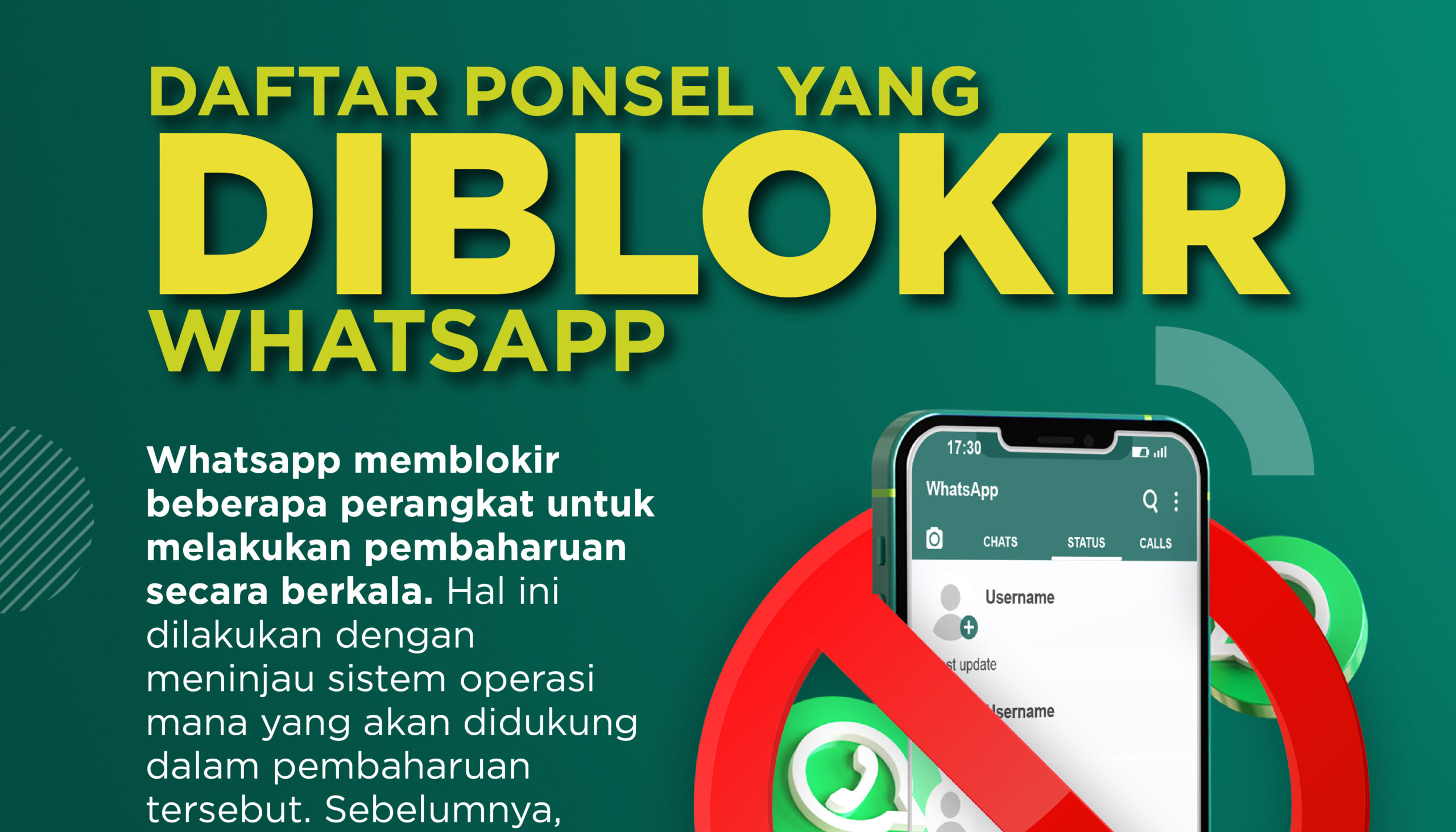 Daftar Ponsel yang Diblokir WhatsApp