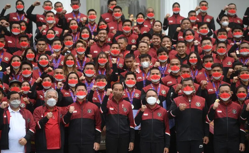 Jokowi dan Atlet Sea Games