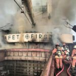 KM. Samudra Anugerah Terbakar di PT DOK Tanjung Perak