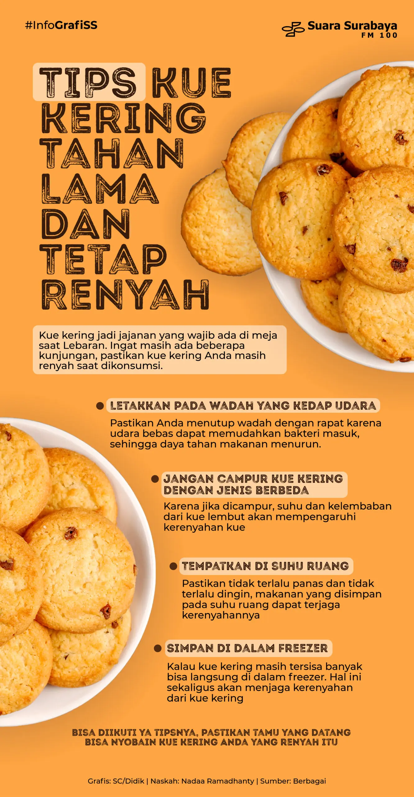 Kastengel renyah dengan taburan keju yang sempurna berkat teknik pengolahan adonan yang benar