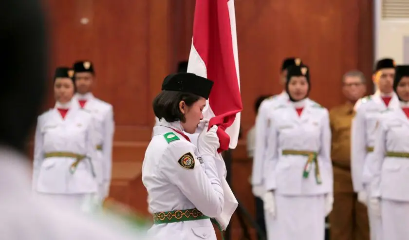 98 Paskibraka Surabaya Dikukuhkan, Siap Sukseskan Upacara HUT ke-78 RI -  Suara Surabaya