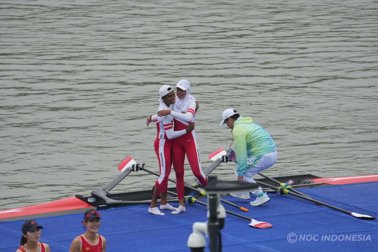 Tim Rowing Indonesia di Asian Games 2022 Hangzhou, Minggu (24/9/2023). Foto: NOC