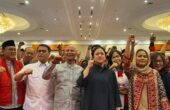 Puan Maharani Ketua DPP PDIP (berbaju hitam), Sabtu (21/10/2023). Foto: Meilita suarasurabaya.net