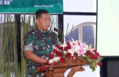 Brigjen TNI Hamim Tohari Kepala Dinas Penerangan TNI Angkatan Darat (Kadispenad) membuka rapat kerja teknis penerangan TNI AD 2023 di Gedung B, Markas Besar TNI AD (Mabesad), Jakarta, Senin (20/2/2023). Foto: Dispenad