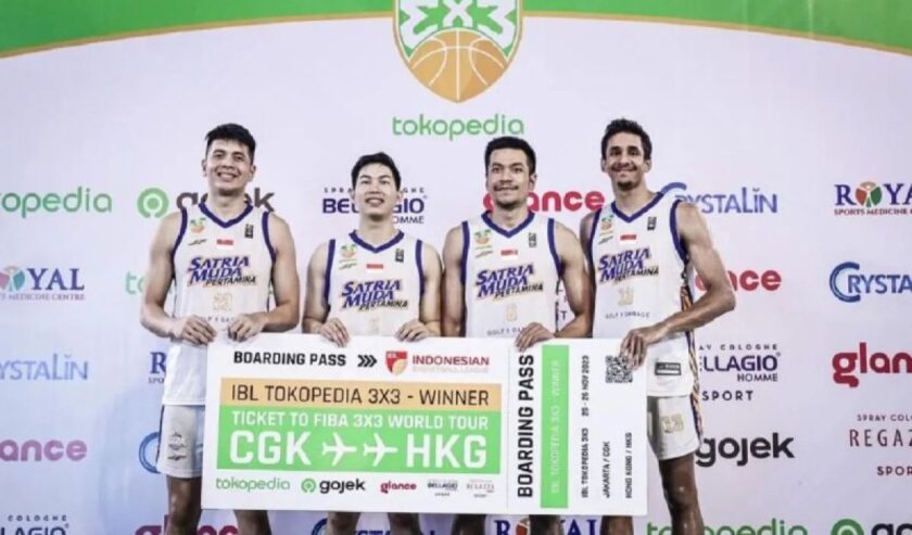 Satria Muda Pertamina Jakarta menjadi juara IBL 3x3 2023 setelah mengalahkan Pelita Jaya Bakrie Jakarta 18-12. Foto : Antara