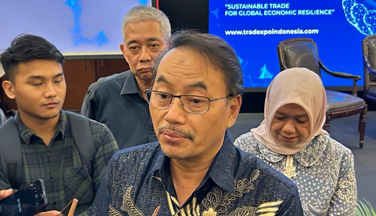 Direktur Jenderal Pengembangan Ekspor Nasional (Dirjen PEN) Kementerian Perdagangan Didi Sumedi ditemui usai jumpa pers Trade Expo Indonesia 2023 di Kantor Kementerian Perdagangan, Jakarta, Kamis (5/10/2023). Foto: Antara