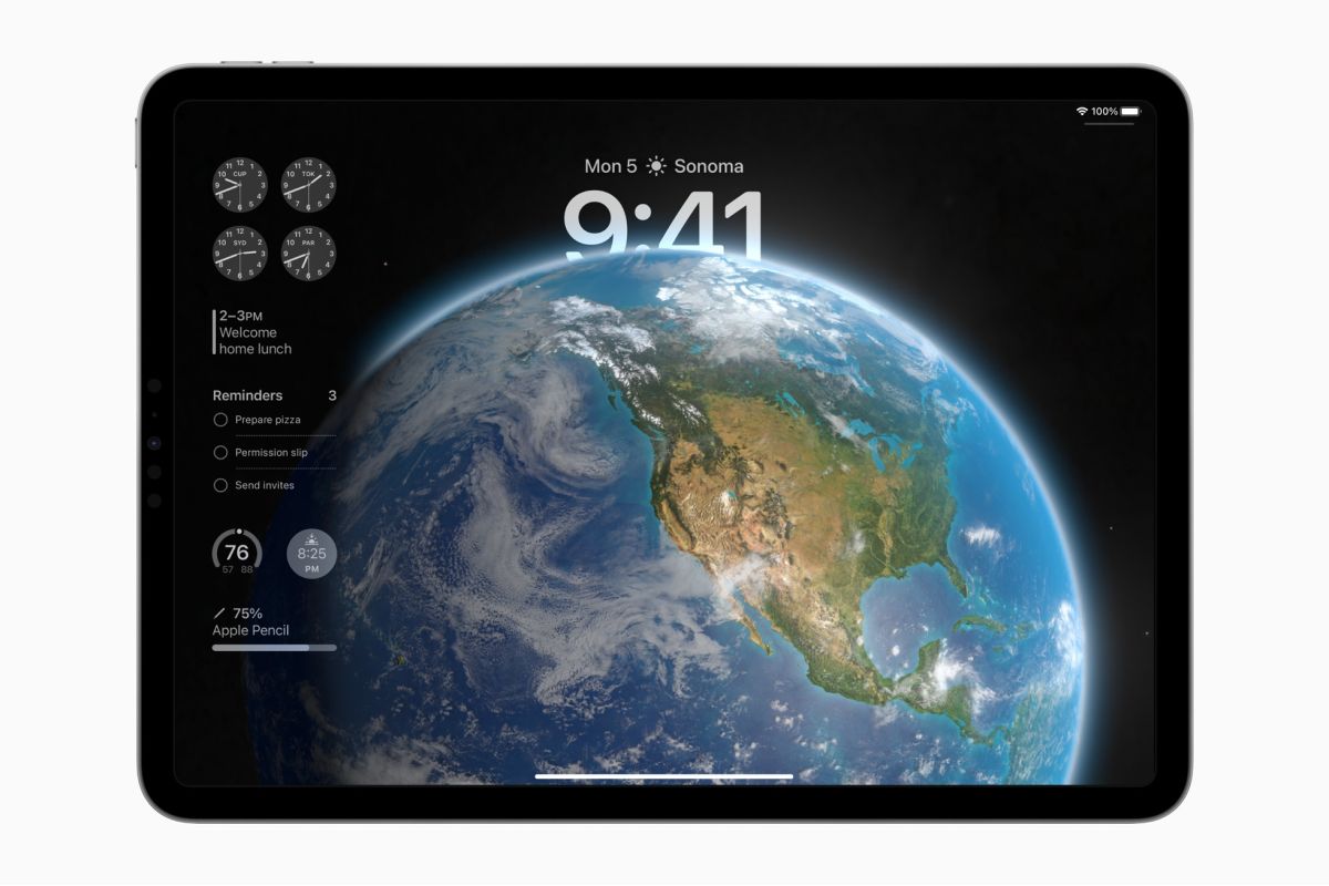 tampilan iPad yang menggunakan sistem operasi iPadOS 17. Foto: Apple Newsroom/Antara