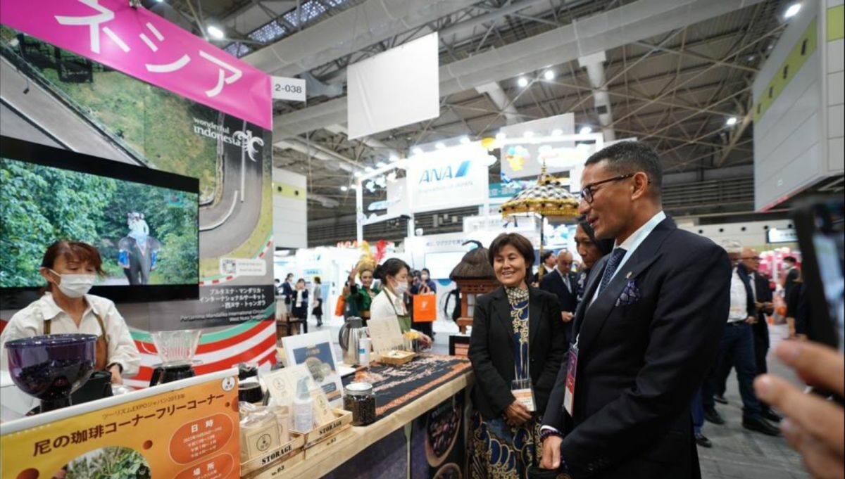 Menteri Pariwisata dan Ekonomi Kreatif Sandiaga Uno dalam Ministerial Round Table di INTEX Osaka, Jepang. Foto: Kemenparekraf