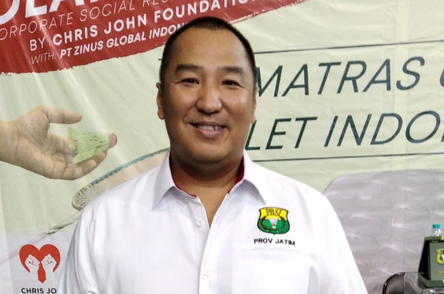 Tony Wahyudi Ketua Umum Persatuan Bulutangkis Seluruh Indonesia (PBSI) Jawa Timur. Foto: Budi Leksono Suara Surabaya
