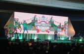Puncak acara Hari Mitra Grab Ovo di Graha YKP Surabaya, pada Selasa (3/10/2023). Foto: Risky suarasurabaya.net