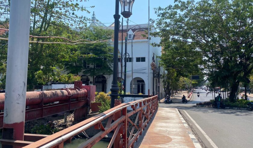 Jembatan Merah yang bakal jadi kawasan Wisata Kutho Lawas. Foto: Meilita suarasurabaya.net